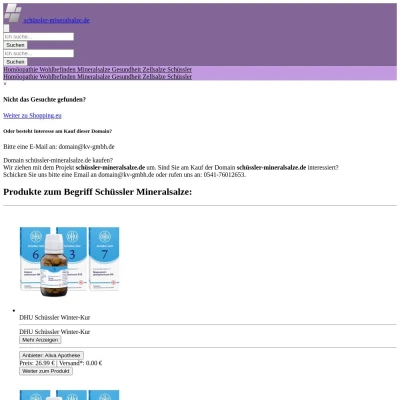 Screenshot schüssler-mineralsalze.de
