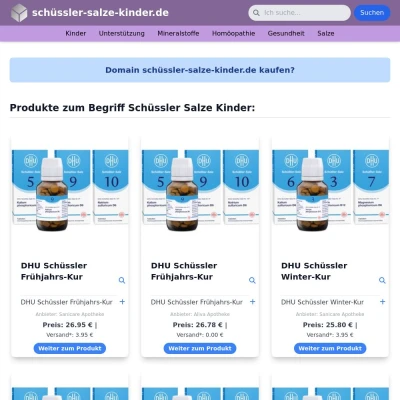 Screenshot schüssler-salze-kinder.de