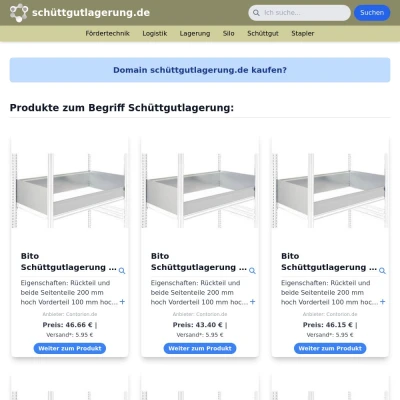 Screenshot schüttgutlagerung.de