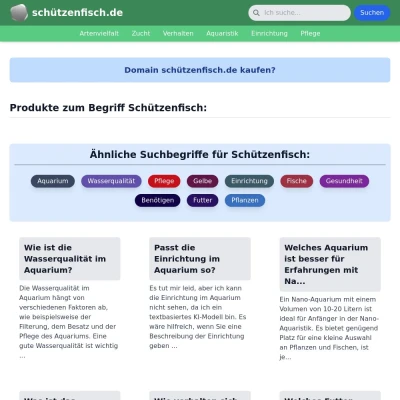 Screenshot schützenfisch.de