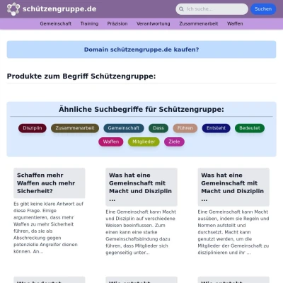 Screenshot schützengruppe.de