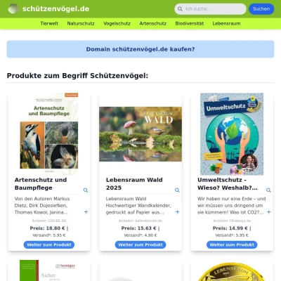 Screenshot schützenvögel.de