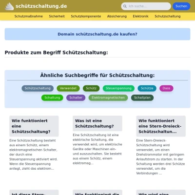 Screenshot schützschaltung.de