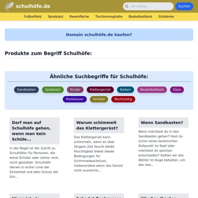 Screenshot schulhöfe.de