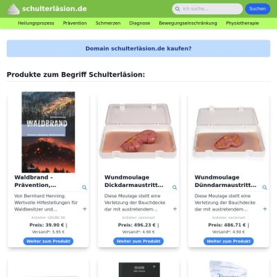 Screenshot schulterläsion.de