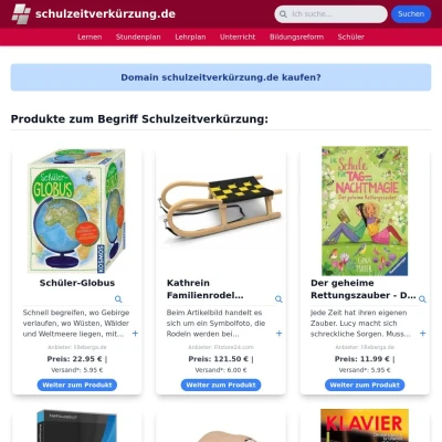 Screenshot schulzeitverkürzung.de