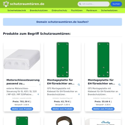 Screenshot schutzraumtüren.de