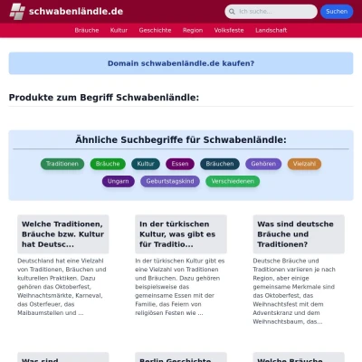 Screenshot schwabenländle.de