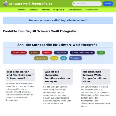 Screenshot schwarz-weiß-fotografie.de