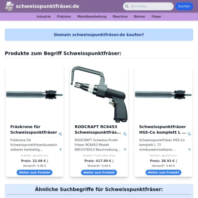 Screenshot schweisspunktfräser.de