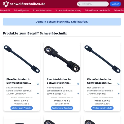 Screenshot schweißtechnik24.de
