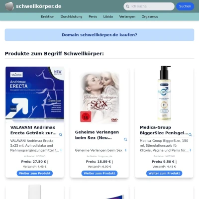 Screenshot schwellkörper.de