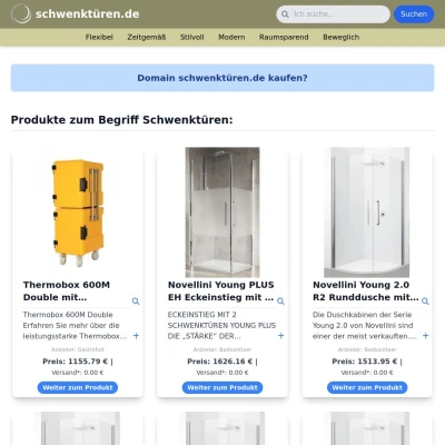 Screenshot schwenktüren.de