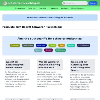 Screenshot schwerer-rückschlag.de