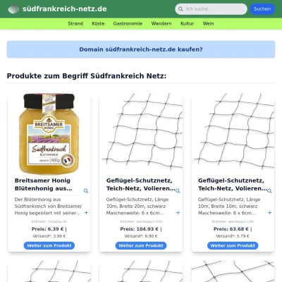 Screenshot südfrankreich-netz.de