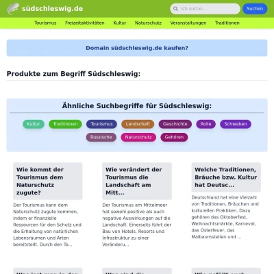 Screenshot südschleswig.de