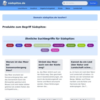 Screenshot südspitze.de