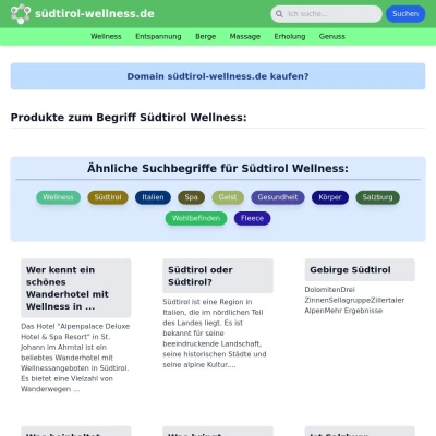 Screenshot südtirol-wellness.de