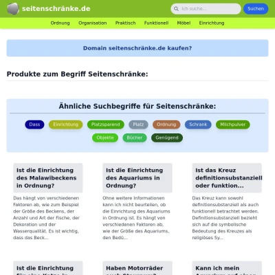 Screenshot seitenschränke.de