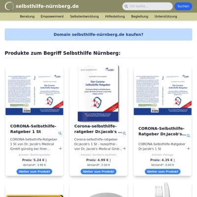 Screenshot selbsthilfe-nürnberg.de