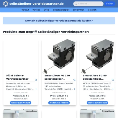 Screenshot selbständiger-vertriebspartner.de