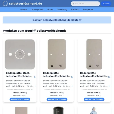 Screenshot selbstverlöschend.de