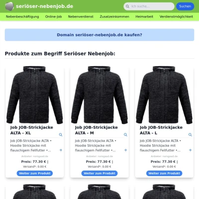 Screenshot seriöser-nebenjob.de