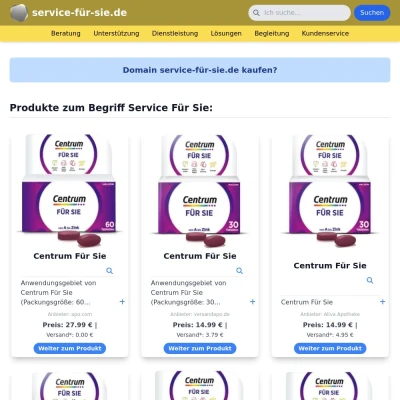 Screenshot service-für-sie.de