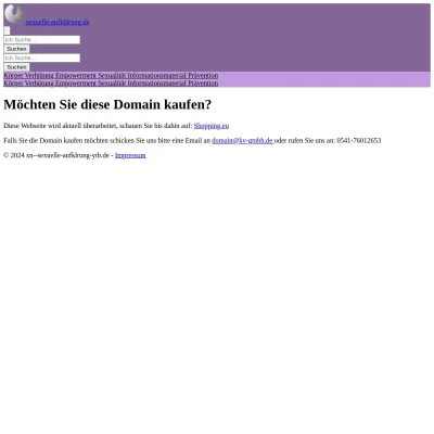 Screenshot sexuelle-aufklärung.de