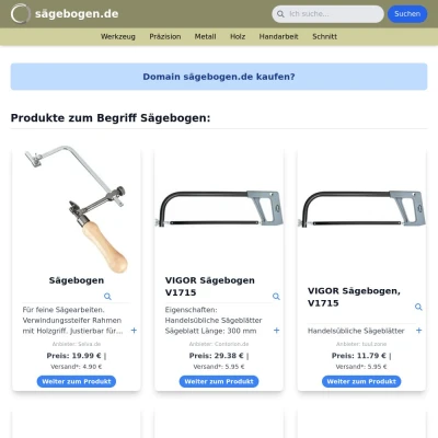 Screenshot sägebogen.de