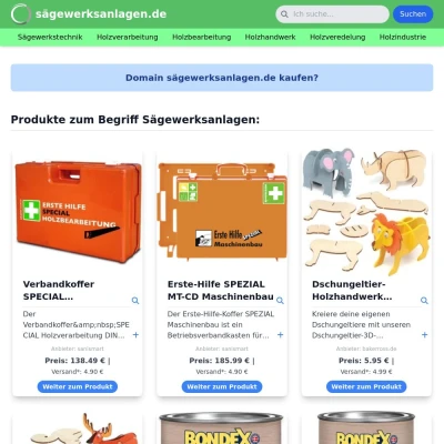 Screenshot sägewerksanlagen.de