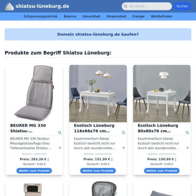 Screenshot shiatsu-lüneburg.de