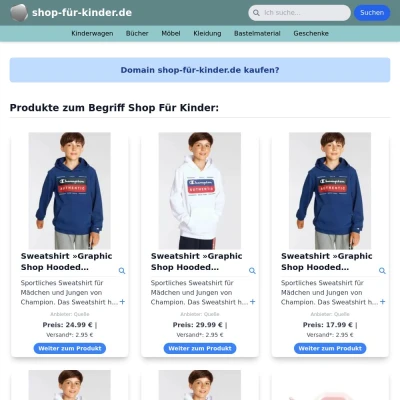 Screenshot shop-für-kinder.de