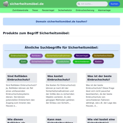 Screenshot sicherheitsmöbel.de