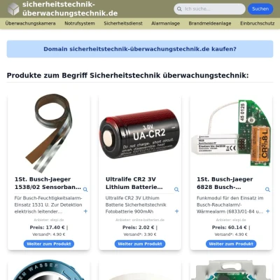 Screenshot sicherheitstechnik-überwachungstechnik.de