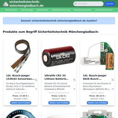 Screenshot sicherheitstechnik-mönchengladbach.de