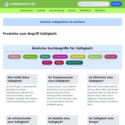 Screenshot süßigkeit24.de