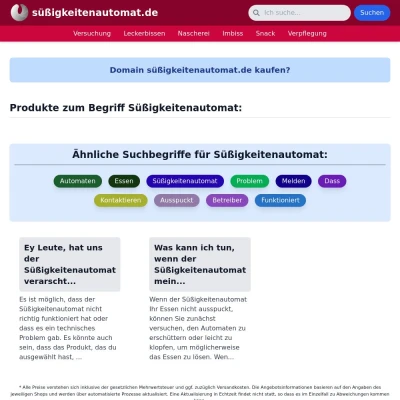 Screenshot süßigkeitenautomat.de