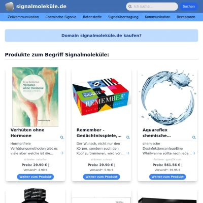 Screenshot signalmoleküle.de