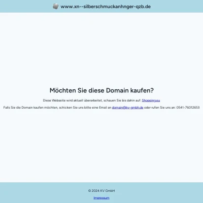 Screenshot silberschmuckanhänger.de