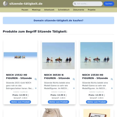 Screenshot sitzende-tätigkeit.de