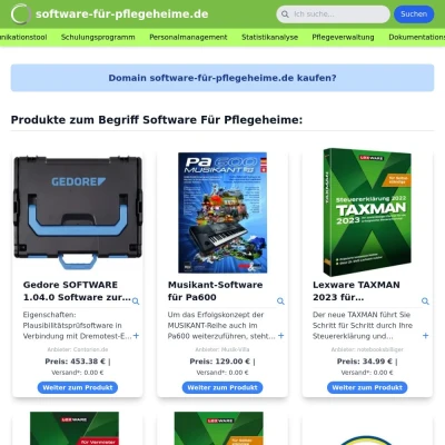 Screenshot software-für-pflegeheime.de