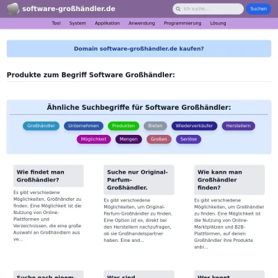 Screenshot software-großhändler.de