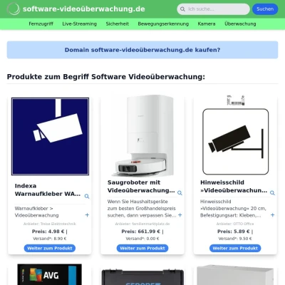 Screenshot software-videoüberwachung.de