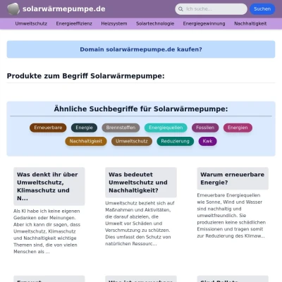 Screenshot solarwärmepumpe.de