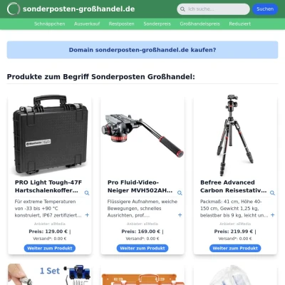 Screenshot sonderposten-großhandel.de