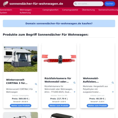 Screenshot sonnendächer-für-wohnwagen.de