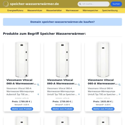 Screenshot speicher-wassererwärmer.de