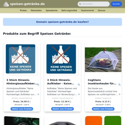 Screenshot speisen-getränke.de