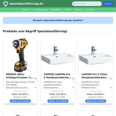 Screenshot spezialausführung.de